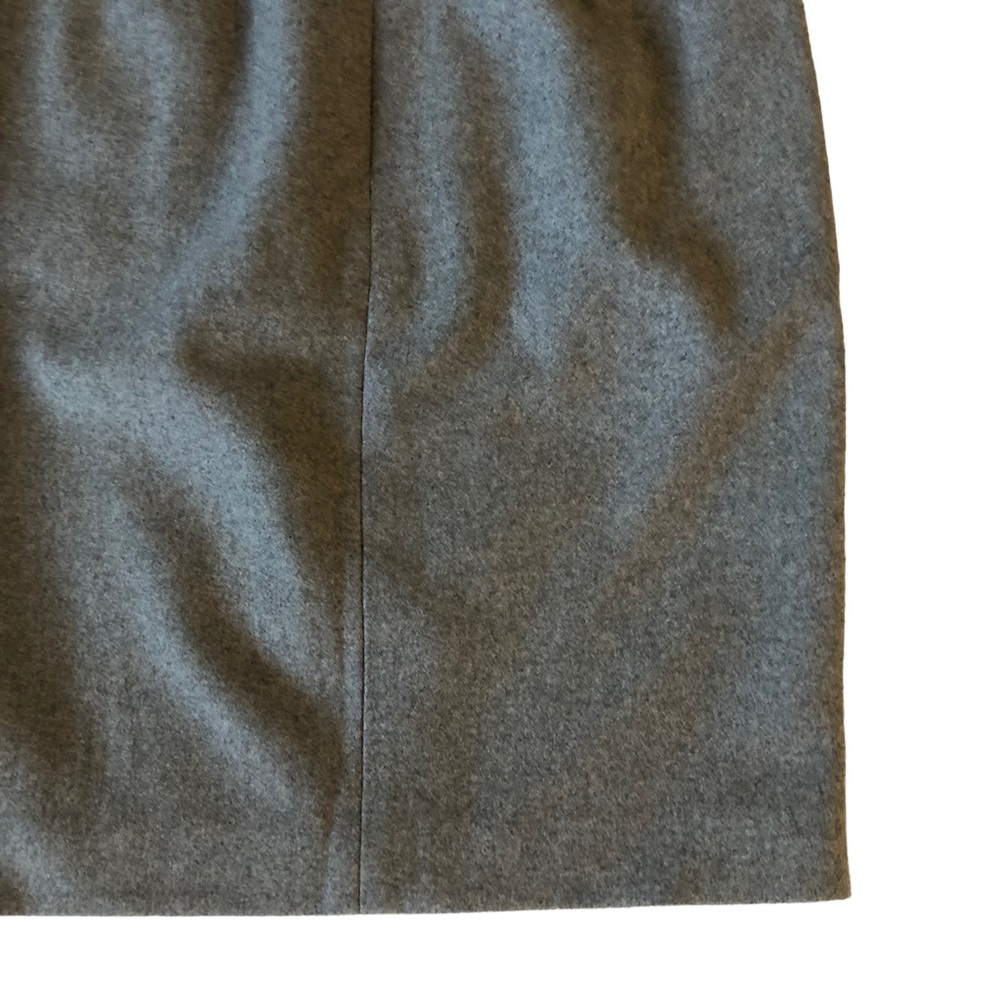 J. Crew Factory The Pencil Skirt Gray Wool Blend With Zipper Front - Picture 11 of 15